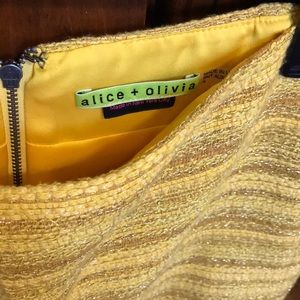 Alice + Olivia Skirts - Alice+Olivia yellow & metallic gold mini skirt Alice + Olivia Skirts - Alice+Olivia yellow & metallic gold mini skirt